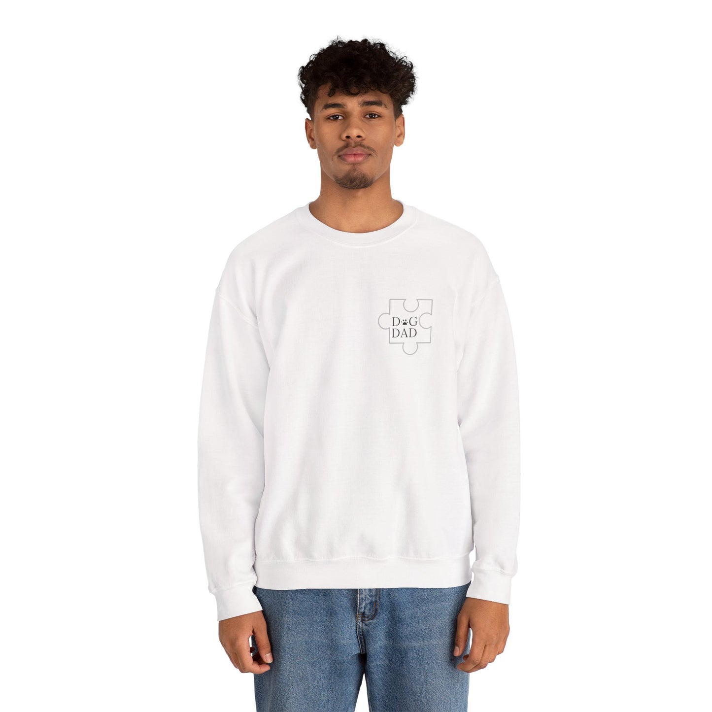 Dog Dad Puzzle Piece Crewneck