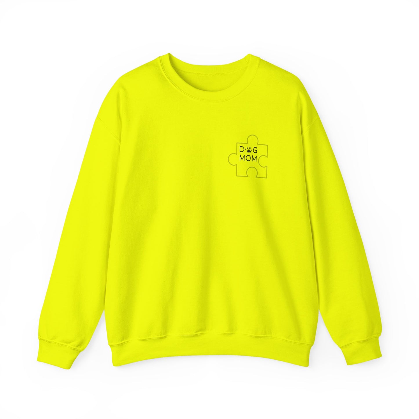 Dog Mom Puzzle Piece Crewneck