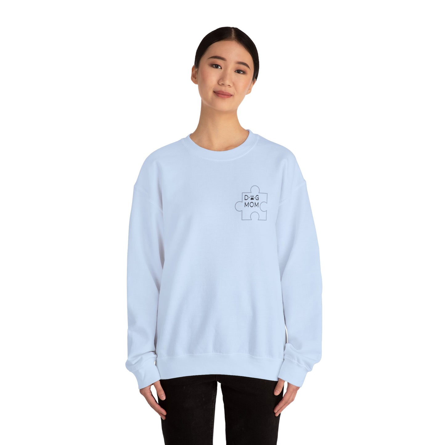 Dog Mom Puzzle Piece Crewneck