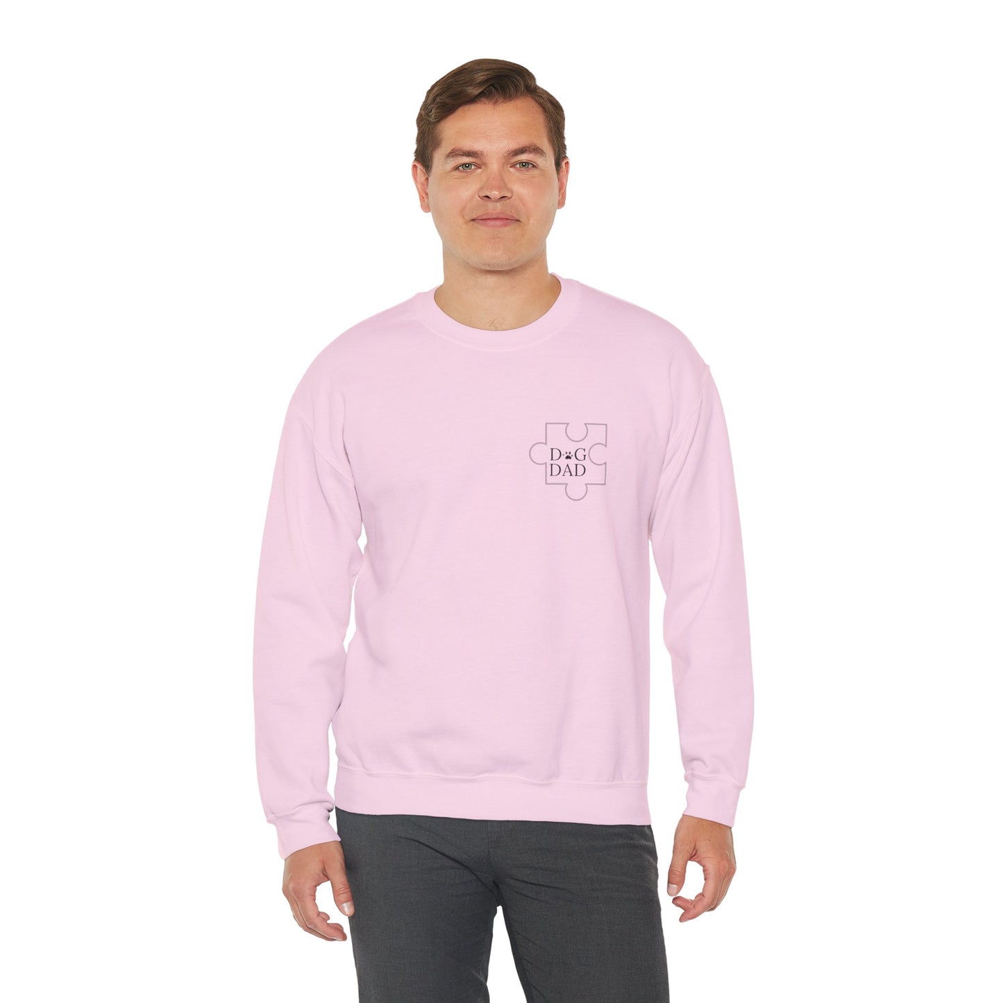 Dog Dad Puzzle Piece Crewneck