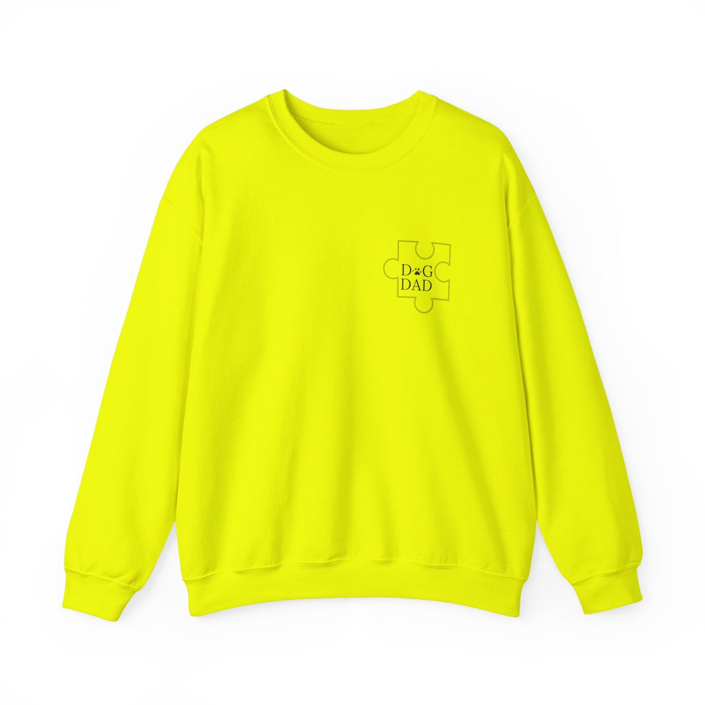Dog Dad Puzzle Piece Crewneck