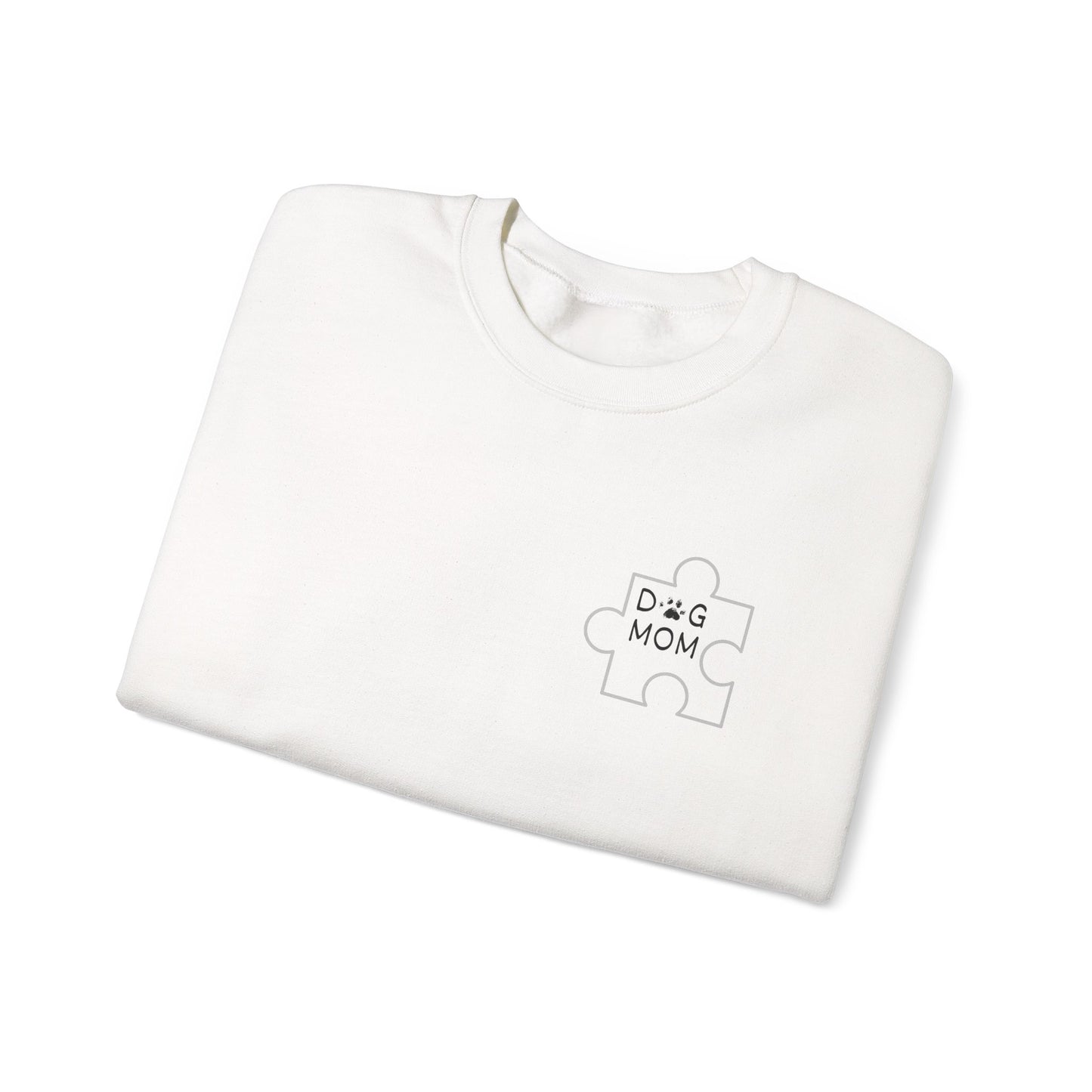 Dog Mom Puzzle Piece Crewneck