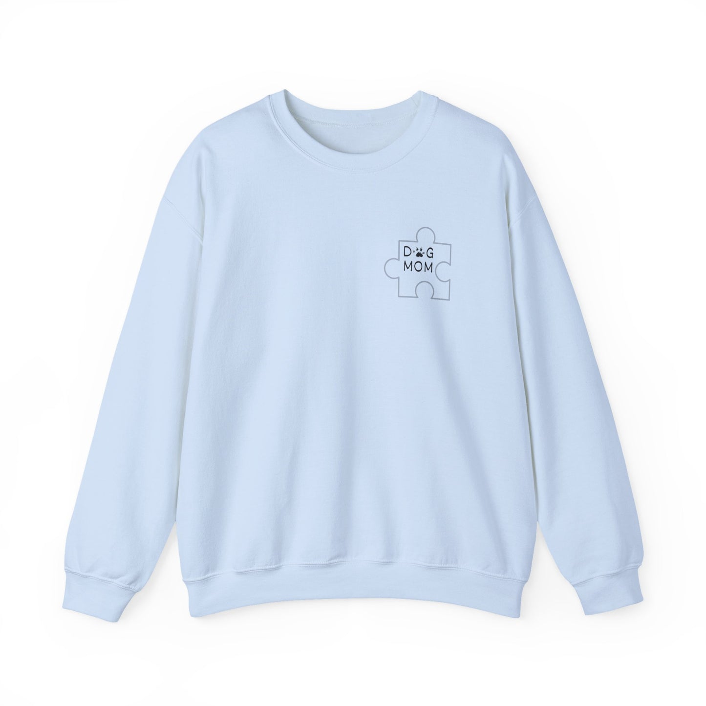 Dog Mom Puzzle Piece Crewneck