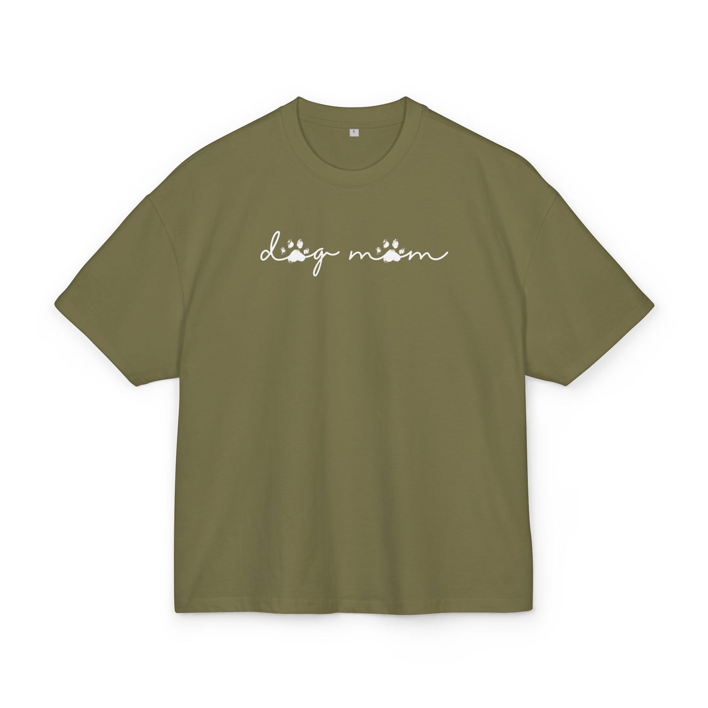 Dog Mom Cursive - Oversized