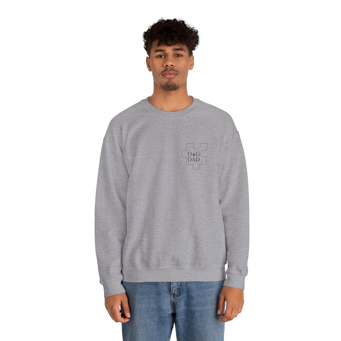 Dog Dad Puzzle Piece Crewneck