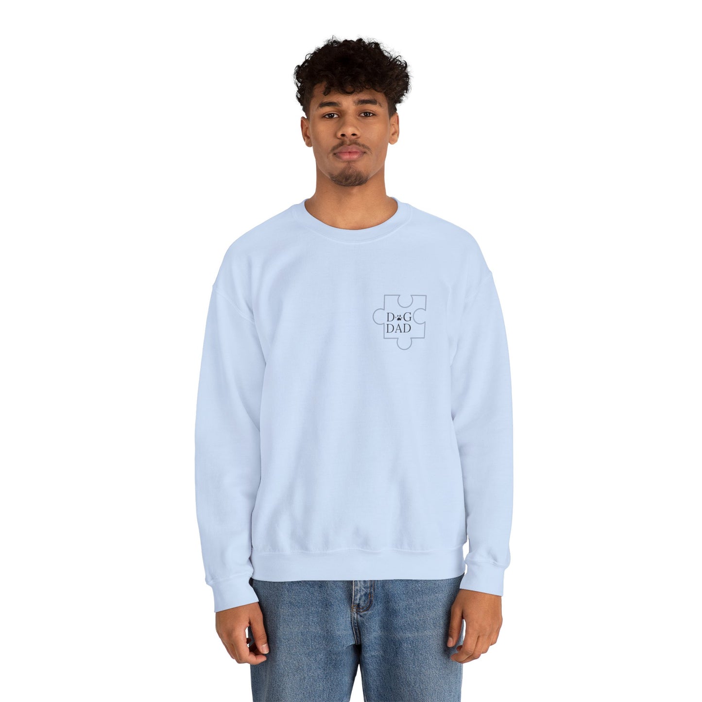 Dog Dad Puzzle Piece Crewneck