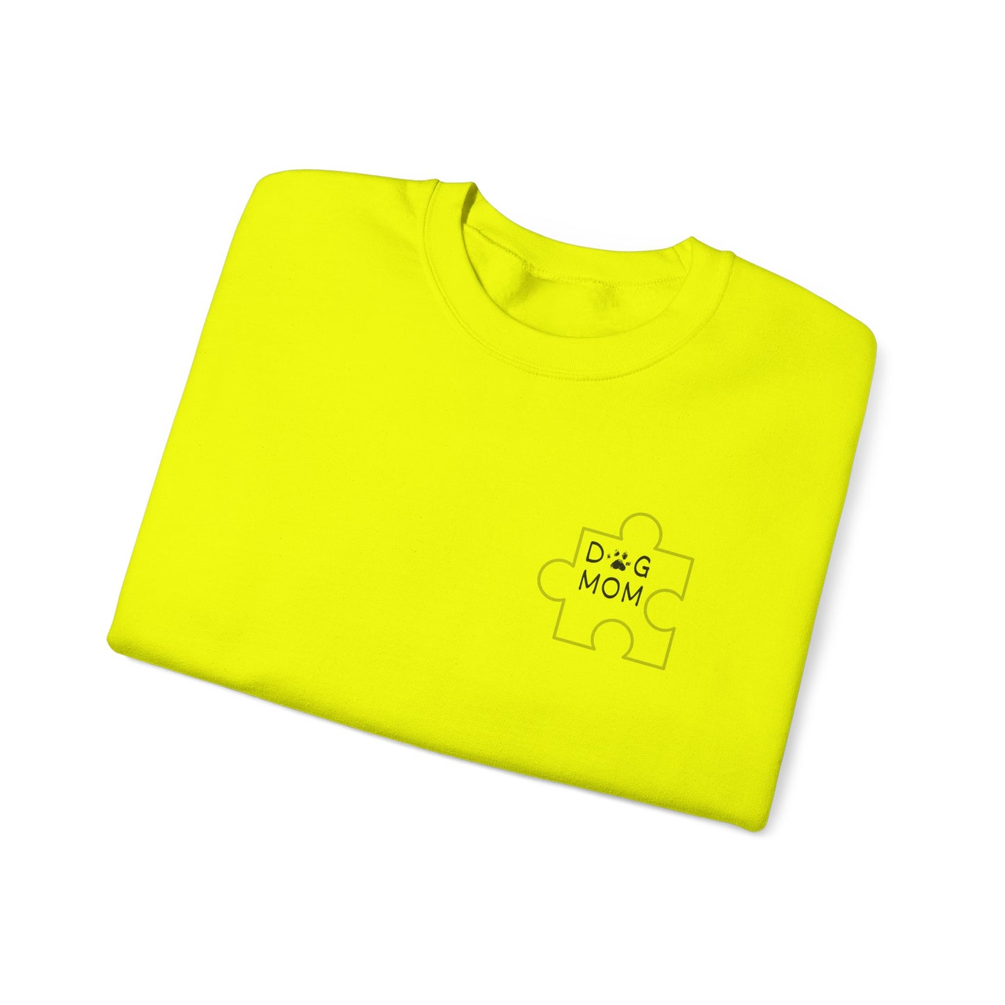 Dog Mom Puzzle Piece Crewneck