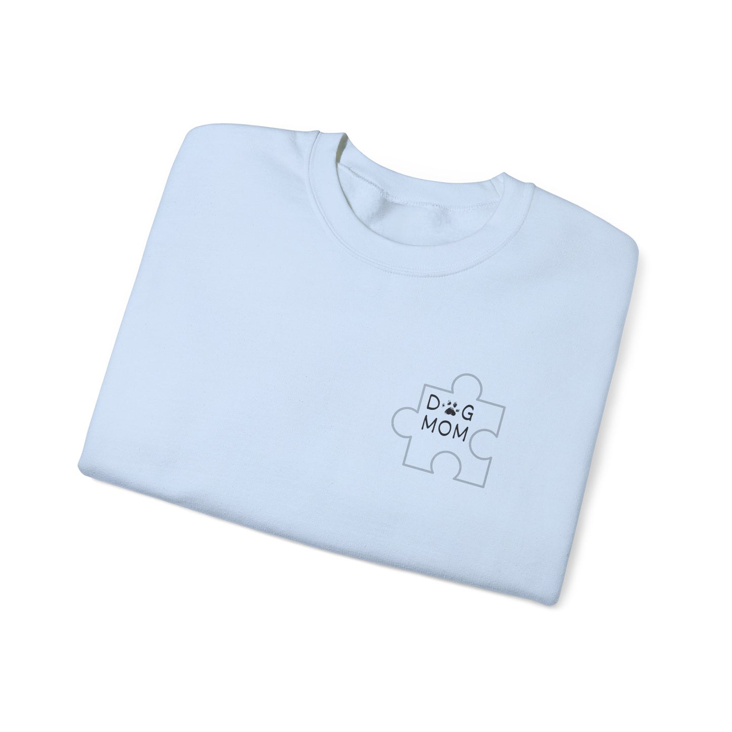 Dog Mom Puzzle Piece Crewneck