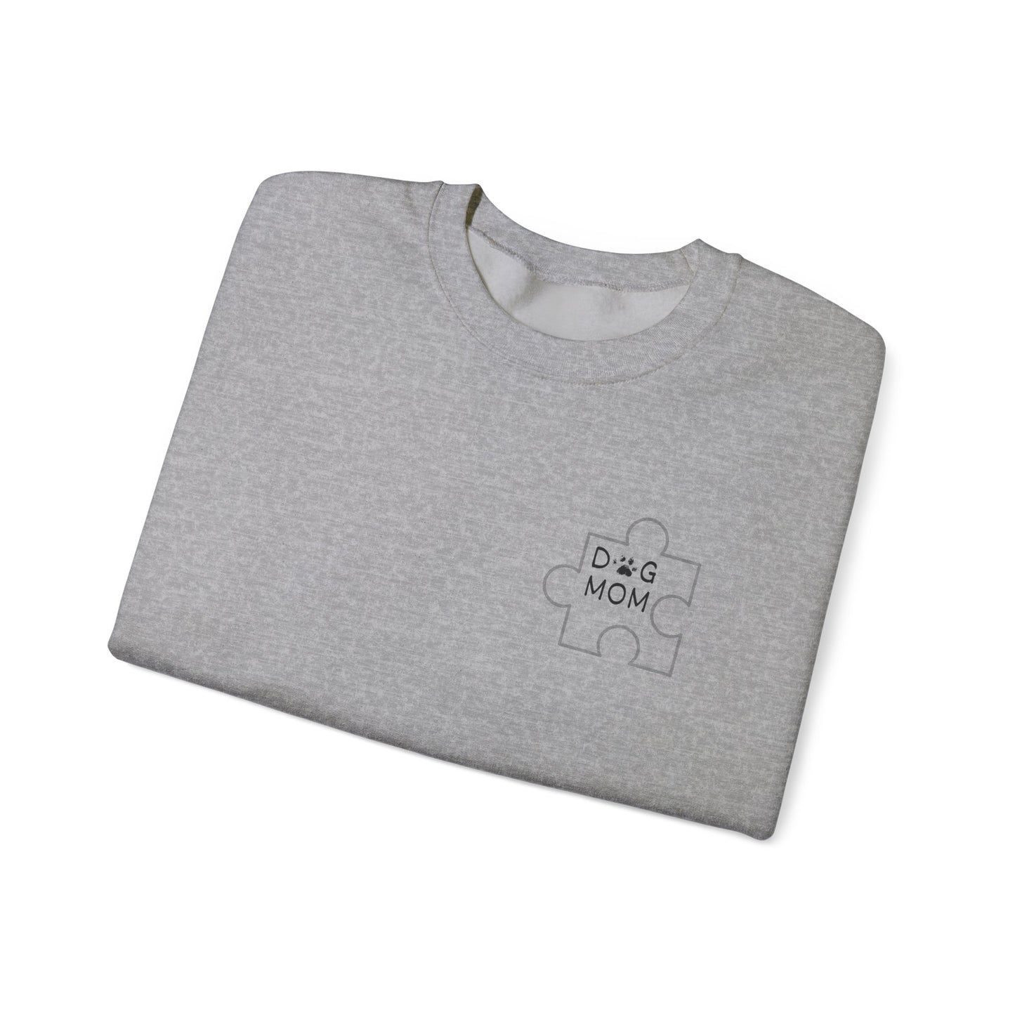 Dog Mom Puzzle Piece Crewneck