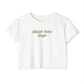 Must Love Dogs Crop Top