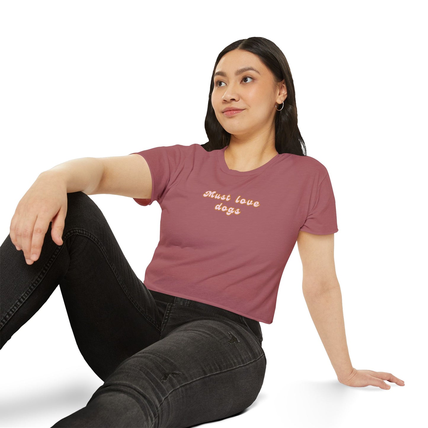 Must Love Dogs Crop Top